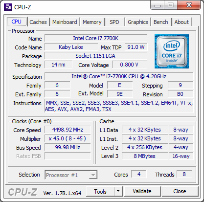 The Intel Core i7-7700K (91W) Review: The New Out-of-the-box 